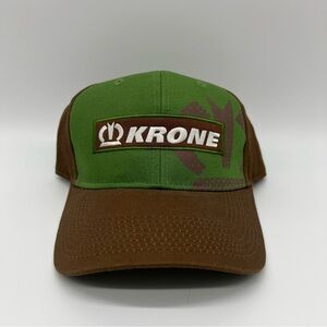 Krone Harvest Baseball Cap, Green/ Brown Adjustable